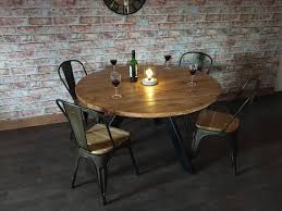 Round Industrial Dining Table Metal Tripod Pedestal With Etsy In 2020 Dining Table Industrial Dining Table Industrial Dining
