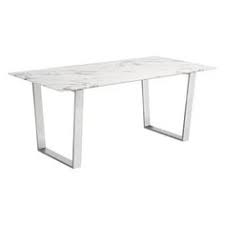 About The Product Whether You Are Entertaining Or Dining Solo The Atlas Dining Table Is Un Faux Marble Dining Table Stainless Steel Dining Table Marble Dining
