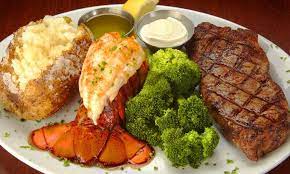 Me (at the same time as mike): Food Florida Digital Studios Steak And Lobster Dinner Steak And Seafood Steak And Lobster