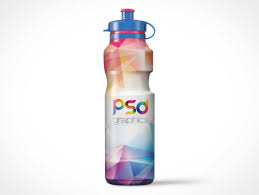 Sports Water Bottle Plastic Spout Psd Mockup Psd Mockups