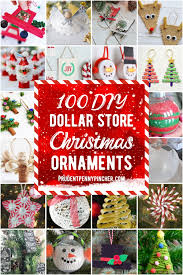 Easy money origami christmas tree tutorial on how to make a christmas tree out of one dollar bill. 100 Dollar Store Diy Christmas Ornaments Prudent Penny Pincher