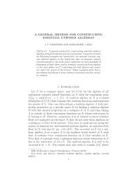PDF) A General Method for Constructing Essential Uniform Algebras