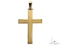 Fashion necklaces are great outlets for expression. 14k Gold Solid Cross Pendant 66193 Mens Gold Gold 14k