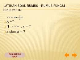 Sap Eliminasi Persamaan Trigonometri Sederhana Persamaan Trigonometri Lanjutan