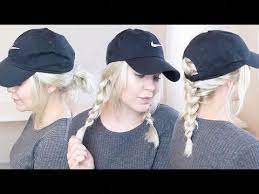 3 Easy Hairstyles For Hats Caps Summer Hairstyles Everydayhairinspiration Youtube Hairstylesforscho Hairstyles With Hat Easy Hairstyles Work Hairstyles