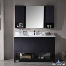 Our bathroom vanities come in various impressive styles. Blossom 000 54 02 Monaco 54 Inch Vanity Set With Mirror And Wall Cabinets In Espresso