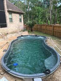 Congratulations To Backyard Paradise Pools Of Saucier Mississippi Who Installed A Leisure Pools Eclipse C Leisure Pools Diy Swimming Pool Small Backyard Pools
