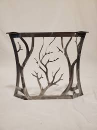 Alaterre furniture alpine natural wood coffee table live edge, brown/black. Steel Coffee Table Legs For Live Edge Furniture River Table Etsy