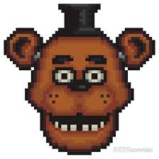 Five Nights At Freddy S 1 Pixel Art Freddy By Geeksomniac Pixel Art Five Nights At Freddy S Pixel Art Pattern