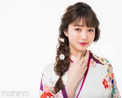 松川菜々花も2018年に成人式 ロングならふわ編みを Non No