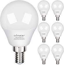 To provide an answer to this question, we have decided to compile a list of top six options for this category. Comzler Led Ceiling Fan Bulb 60w Equivalent Daylight 5000k Candelabra Base G45 Globe Light Bulbs 600lm For Bedroom Living Room Cri 80 Non Dimmable 6 Pack Amazon Com