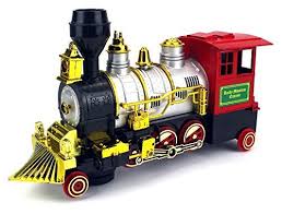 Rocky Mountain Battery Operated Children Kids Bump And Go Toy Train W Real Train Smoke Horn Working Headlight Click I Toy Train Model Trains Toy Trains Set