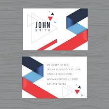 Serving new york and the surrounding area. Modern And Clean Design Business Card Template In Blue And Red Triangle Abstract Background Printing Design Template Vector Stock Vector Illustration Of Design Decoration 76318259