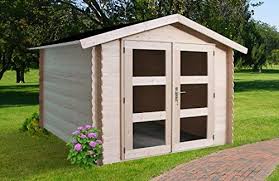 Alpholz Geratehaus Holz Mit Boden 225 X 210cm Gartenhaus Mit Dachpappe Gerateschuppen Naturbelassen Ohne Farbbeha Gartenhaus Gartengestaltung Garten Design