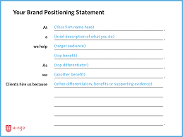 Brand Positioning Statement Personal Brand Statement Examples Personal Brand Statement Brand Positioning Statement