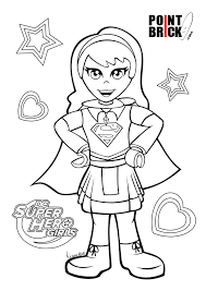 Supergirl Lego Coloring Pages