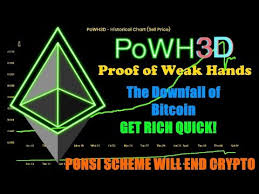 scam powh3d p3d proof of weak hands can kill bitcoin and all crypto ponsi