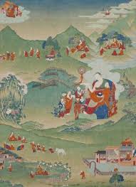 Arhat Sthavira Ancien Bouddhiste 16 Aines Pindola Bharadvaja Himalayanart Thangka Southeast Asian Arts Buddhist Artwork