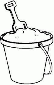 Printable beach ball coloring page. Pail And Shovel Coloring Page Coloring Home