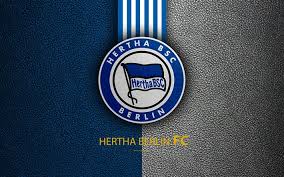 By wael moussa in game assets. Download Wallpapers Hertha Berlin Fc 4k German Football Club Bundesliga Leather Texture Emblem Hertha Bsc Logo Berlin Germany German Football Championships For Desktop Free Pictures For Desktop Free