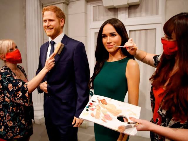Prince Harry, Meghan Markle Reunite With Royal Family At Madame Tussauds  London