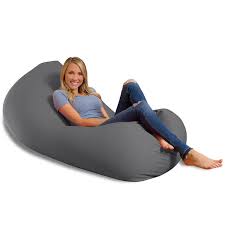 Big Squishy Portable And Stylish Bean Bag Chair Large Gray You Can Find Out More Details At The Link Of The Image T Bean Bag Chair Grey Bean Bags Bean Bag