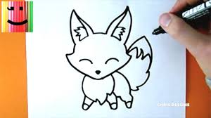 Dessin facile en videos (3). Dessin Facile Comment Dessiner Un Renard Kawaii Chris Dessine Youtube