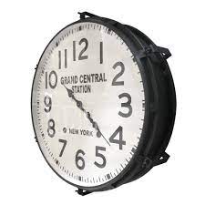 We have a large selection of industrial, retro and rustic style clocks in loads of different styles and sizes. Large Industrial Metal Wall Clock Grand Central Station Ny 30 Bl