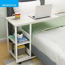 Pm Tables Wheeled Sofa Side Table Slide Down Console Table Storage Entrance Hallway Bedside Laptop Tab Side Tables Bedroom Home Office Furniture Home Furniture
