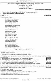 Simulare bac 2019 subiecte română. Simulare Evaluare NaÈ›ionalÄƒ 2019 Subiecte È™i Barem Limba RomanÄƒ Clasa A Viii A Stirileprotv Ro