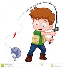 Image result for kids fishing illustration