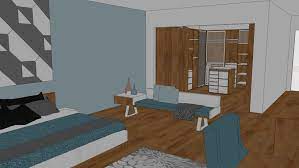 Master bedroom 12×16 floor plan with 6×8 bath and walk in closet. Master Bedroom With Bathroom And Walk In Closet 3d Warehouse