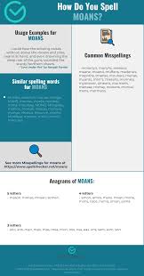Check out their videos, sign up to chat, and join their community. Correct Spelling For Moans Infographic Spellchecker Net