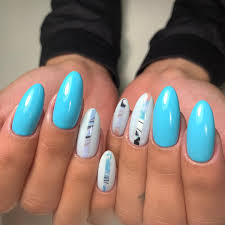 59 elegant light blue nail art designs