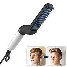 Electric Hair Straightener Brush Men Quick Beard Straightener Styler Comb Hair Straightening Curly Hair Str Beard Straightening Hair Curlers Straightening Comb