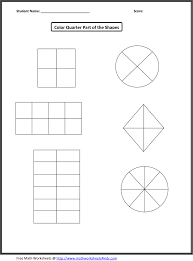 First Grade Math Worksheets Fractions Worksheets Shapes Worksheets Free Math Worksheets