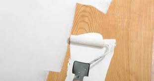 If You Want To Get Rid Of The Grooves In The Paneling Altogether Simply Use Spackle Or Joint Compo Painting Over Paneling Painting Wood Paneling Wood Paneling