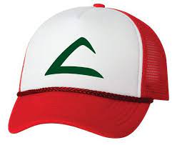 Ash Ketchum Pokemon Hat With Swoosh Pokemon Hat Red Pokemon Trainer Pokemon