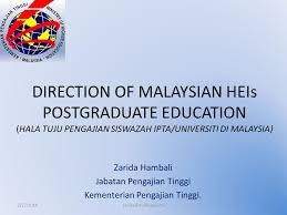 • bagaimana hala tuju sebelum merdeka • bagaimana hala tuju selepas merdeka • apakah perkaitan antara hala tuju negara sebelum merdeka dan selepas. Direction Of Malaysian Heis Postgraduate Education Hala Tuju Pengajian Siswazah Ipta Universiti Di Malaysia Zarida Hambali Jabatan Pengajian Tinggi Kementerian Ppt Download