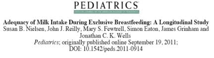 New Study Exclusive Breastfeeding Can Support Infant Growth