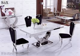 They are also easy to clean. China Modern Glass Dining Room Furniture Set Dining Table With 6 Chairs China Table Dining Table