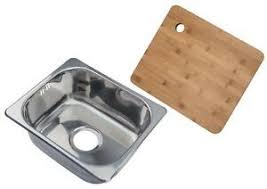 single bowl stainless steel compact