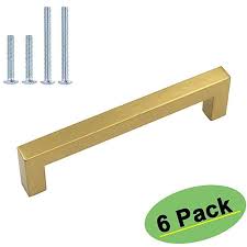 Homdiy Kitchen Cabinet Handles Brushed Brass Cabinet Pulls Hdj12gd Gold Cabinet Hardwa Brass Cabinet Pulls Gold Cabinet Handles Brass Cabinet Handles
