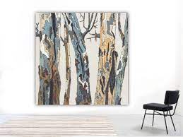 If you love art deco wall decor ideas or modern art then this is the perfect project for you. Square Extra Large Art White Canvas Print Rustic Modern Shoa Gallery