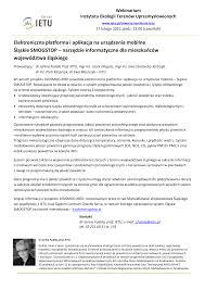 Elektroniczna platforma i aplikacja na urządzenia mobilne Śląskie SMOGSTOP 