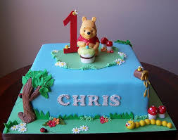 Happy Birthday Cake Honey Bunny Cartoon Cake Images Winnie The Pooh First Birthday Cake Winnie The Pooh Cake First Birthday Cakes 1st Birthday Cakes