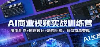 AI商业视频实战训练营：脚本创作+原画设计+动态生成，解锁商单 ...