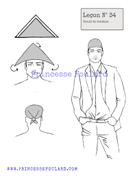 Foulard bandana tuto language:fr : Comment Mettre Nouer Porter Un Bandana