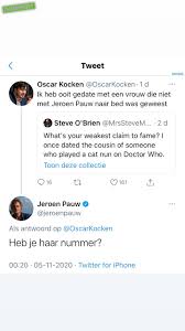 'geniet ervan, met de nodige afstand', schrijft iemand. Dumpert Nl Jeroen Pauw Has Entered The Chat