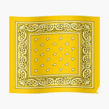 There are also dominican gangs, patria and trinitarios, whose color is lime green. Poster Bandana Gangster Redbubble